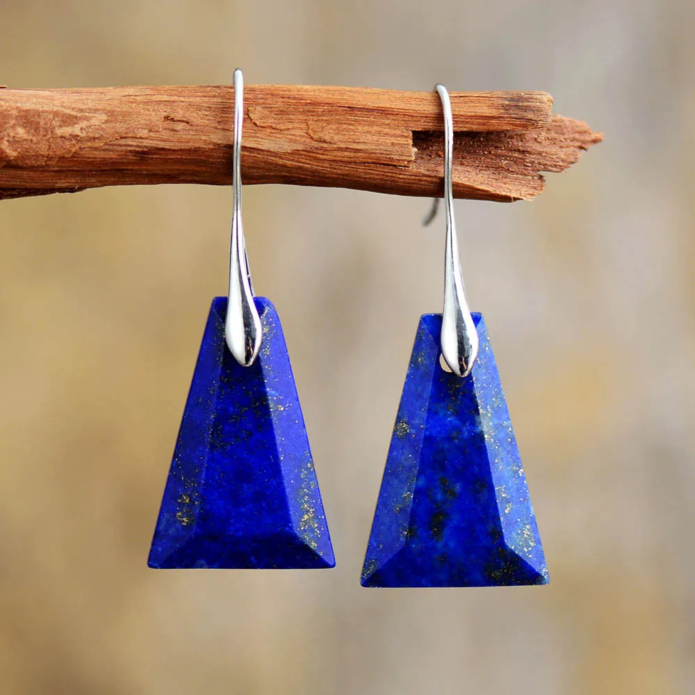 Lapis Lazuli Trapezoid Earrings
