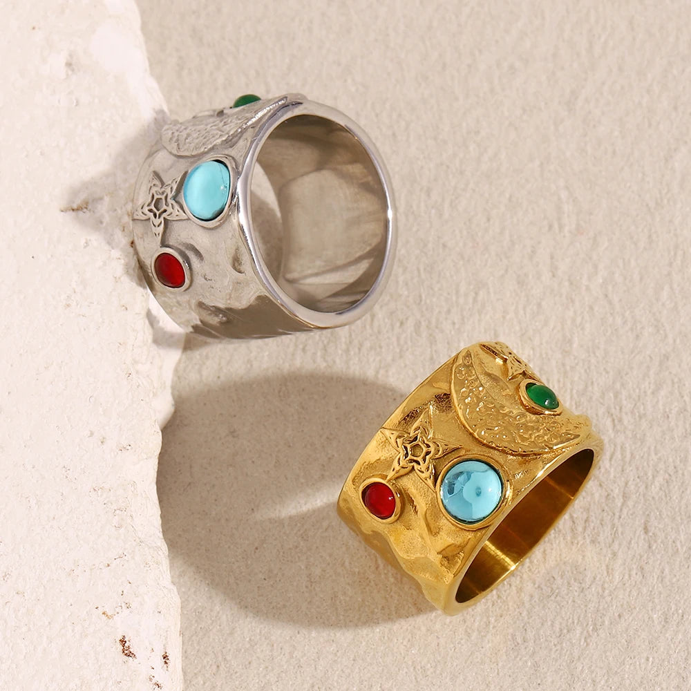 Silhouette Gemstone Ring