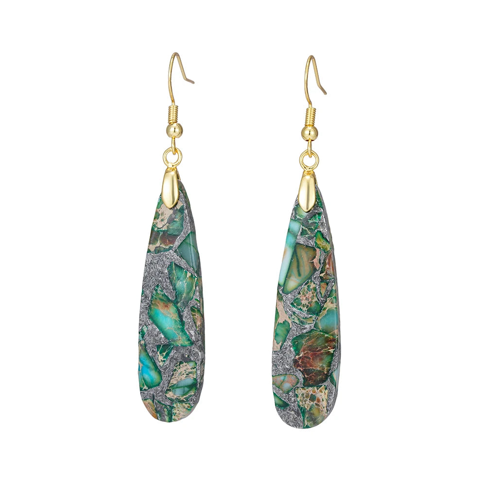 Marbled Soulstone Drop Earrings