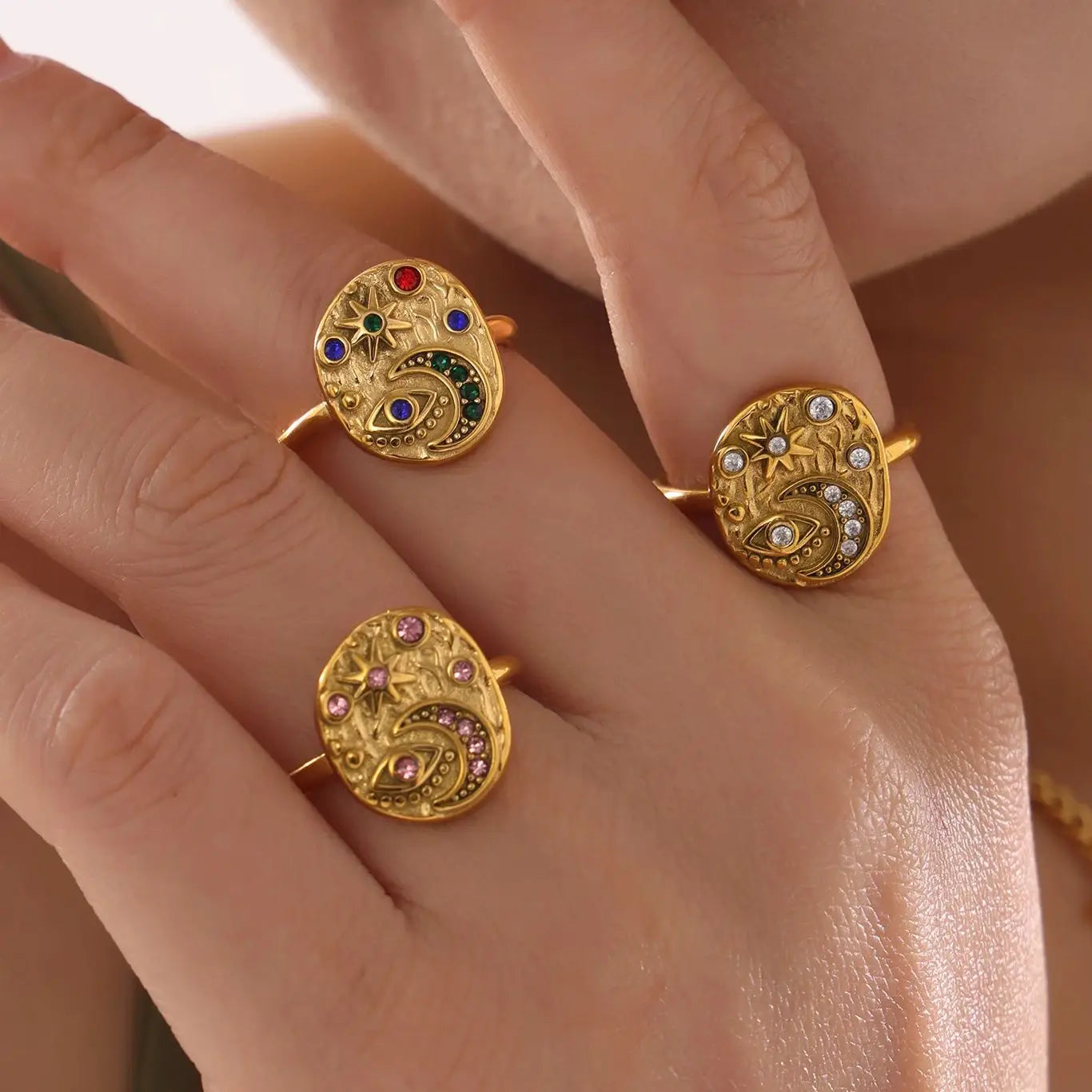 Celestial Starlight Talisman Ring