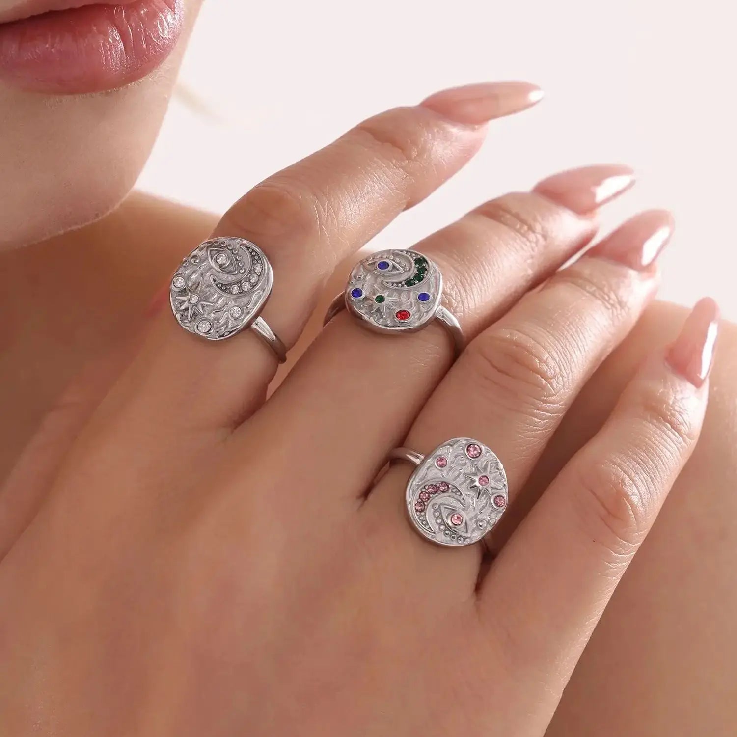 Celestial Starlight Talisman Ring