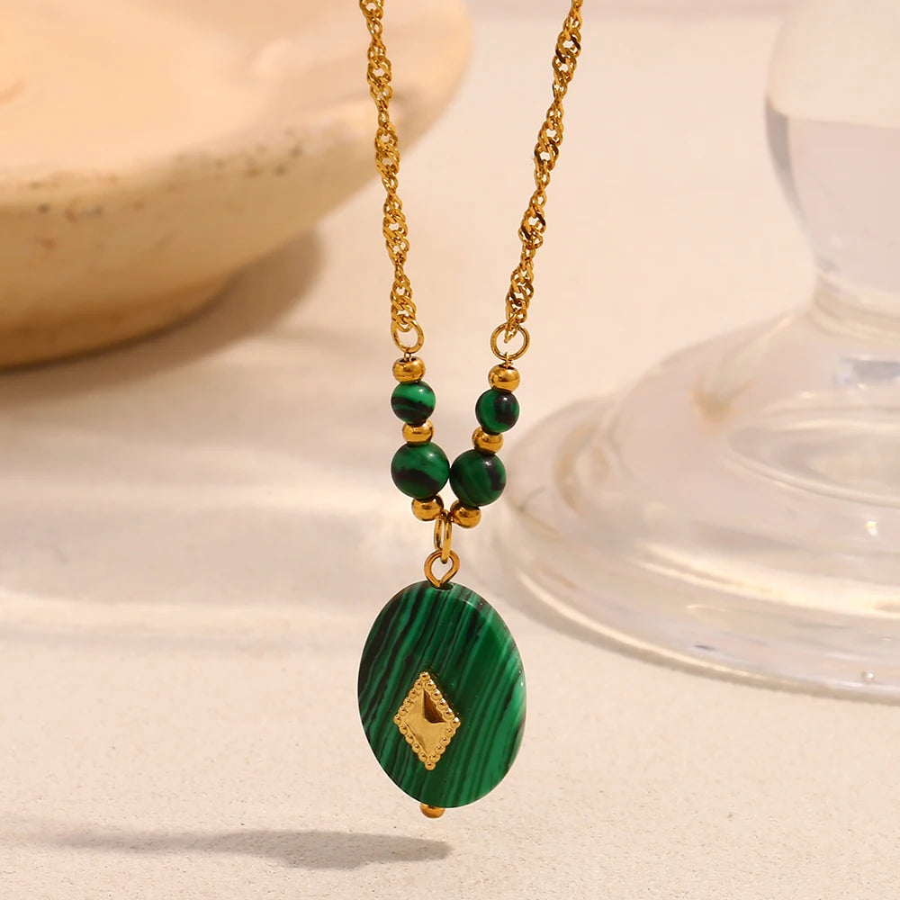 Emerald Strength Pendant Necklace