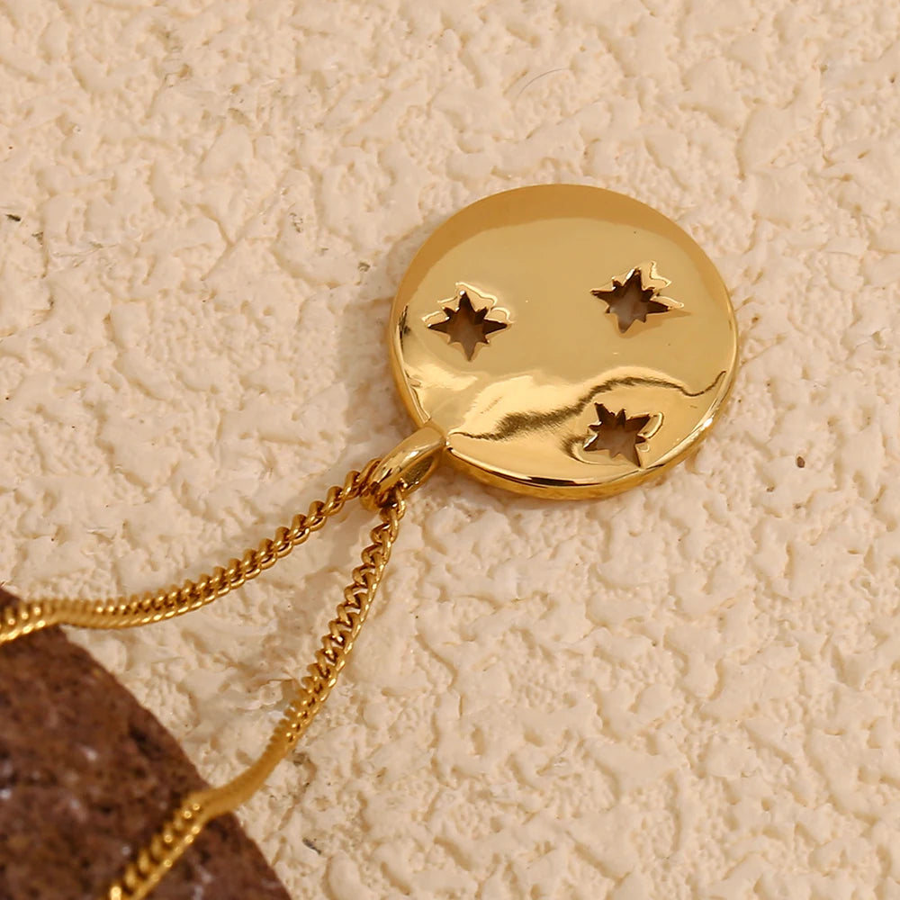 Celestial-Inspired Medallion Necklace