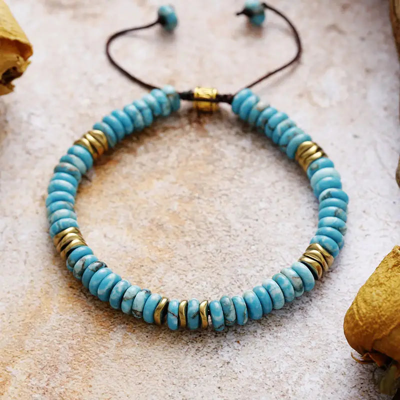 Free Spirit Bead Bracelet - Turquoise