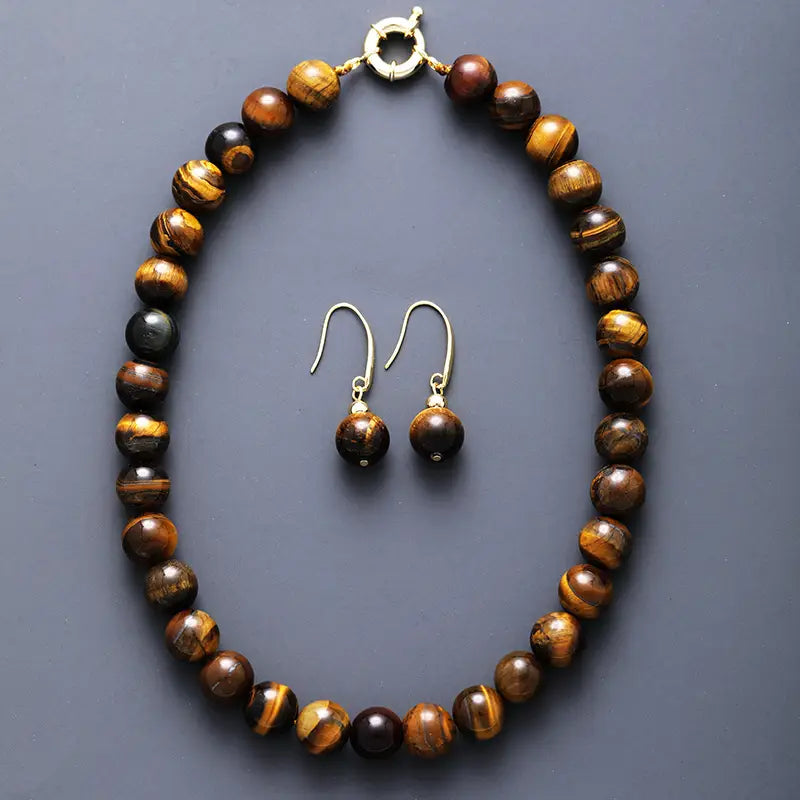 Inner Strength Tiger's Eye Beaded Set