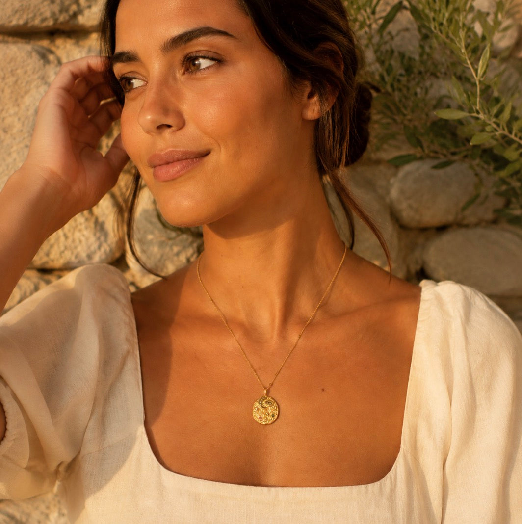 Cosmic Harmony Motifs Necklace