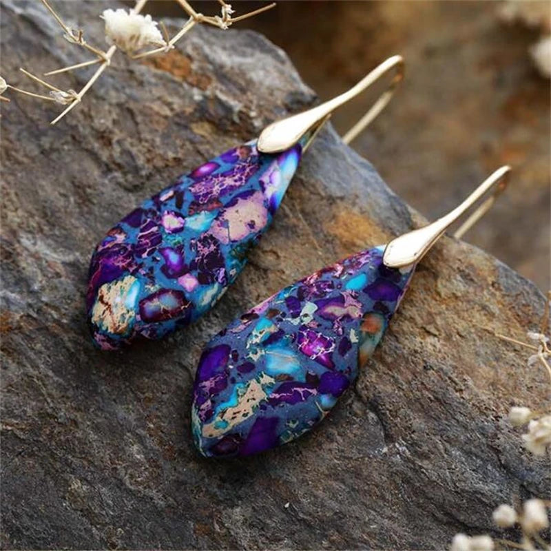 Nature’s Artistry Teardrop Earrings
