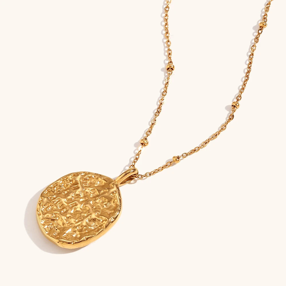 Crinkly Harmony Celestial Motifs Necklace