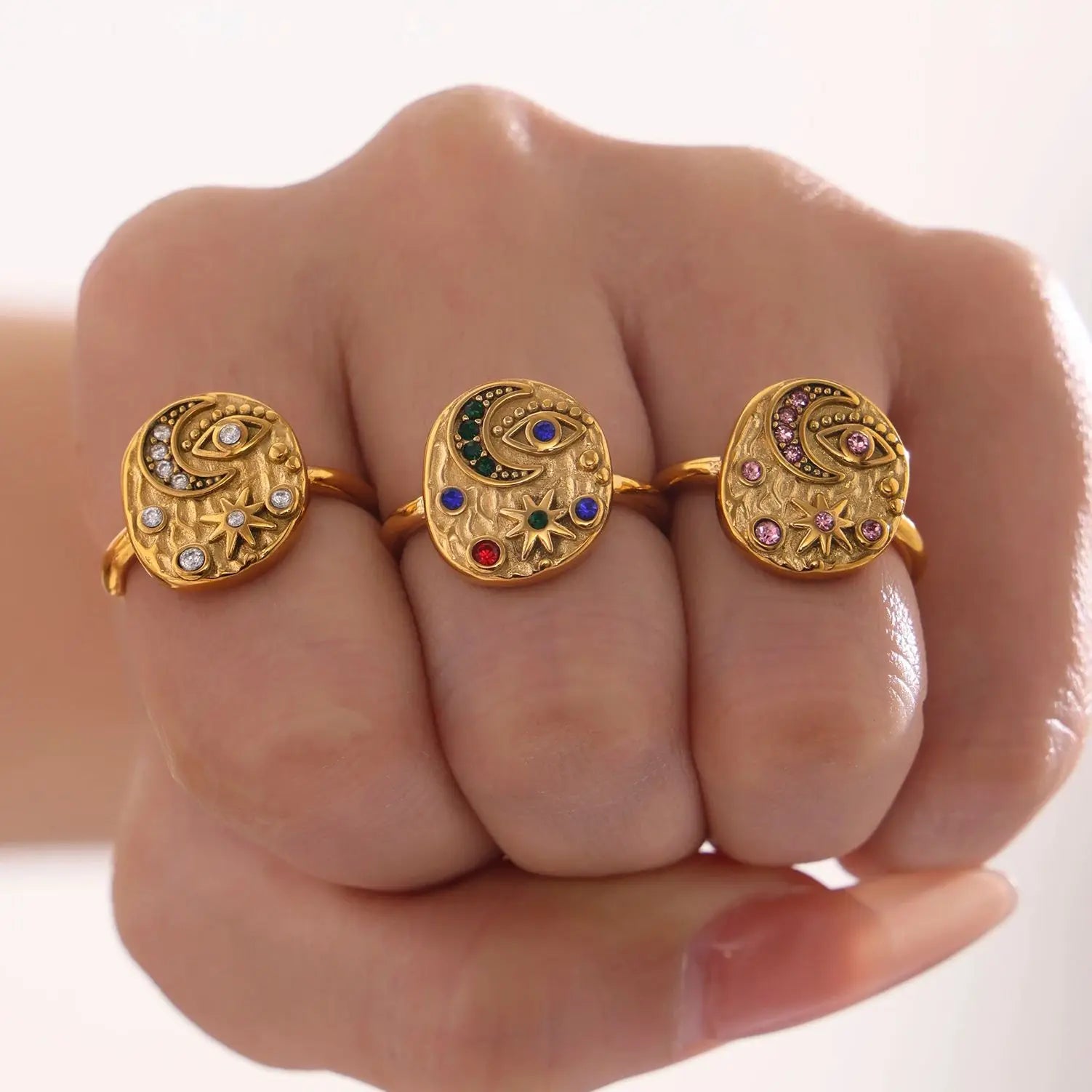 Celestial Starlight Talisman Ring