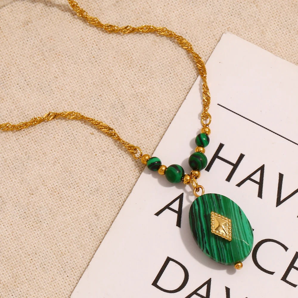 Emerald Strength Pendant Necklace