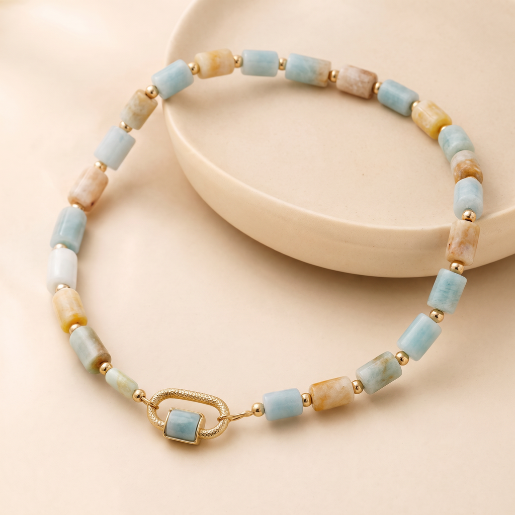 Harmony Amazonite Choker Necklace - Studio