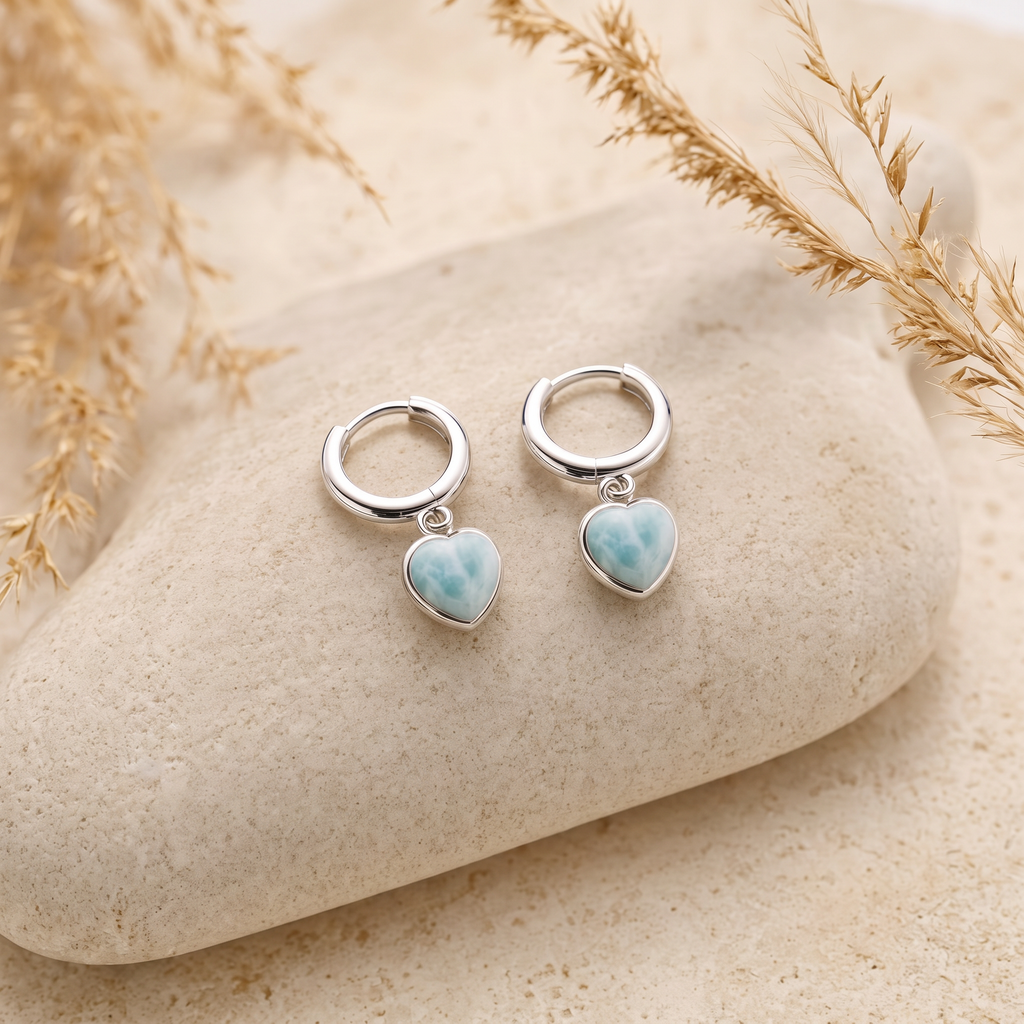 Ocean Larimar Drop Earrings - Studio