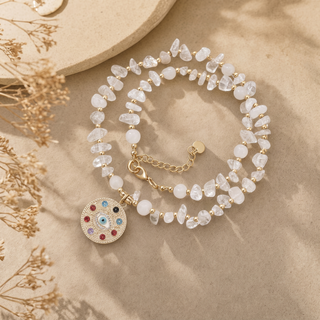 Earth Chip Stone Statement Choker - Studio