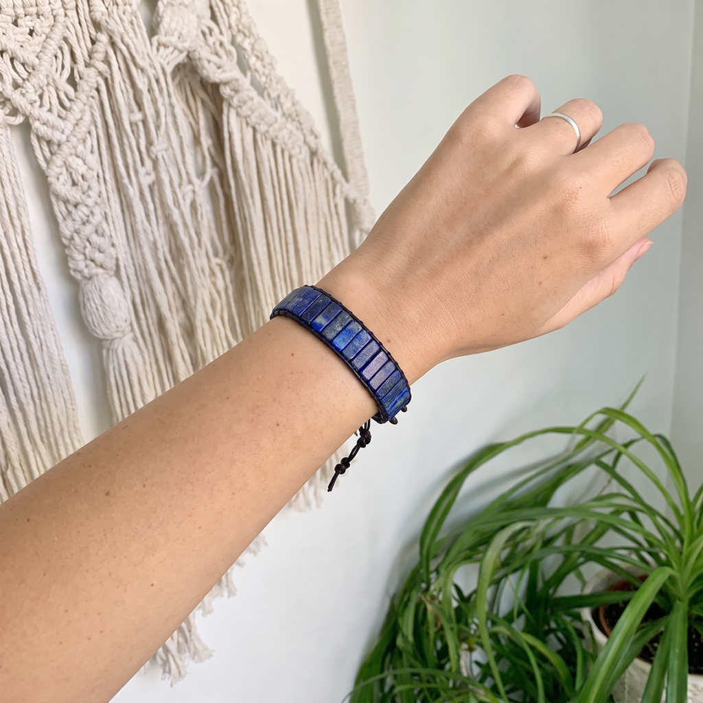 Inner Truth Lapis Lazuli Wrap Bracelet - UGC