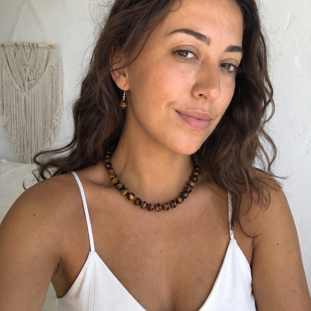 Inner Strength Tiger's Eye Beaded Set - UGC