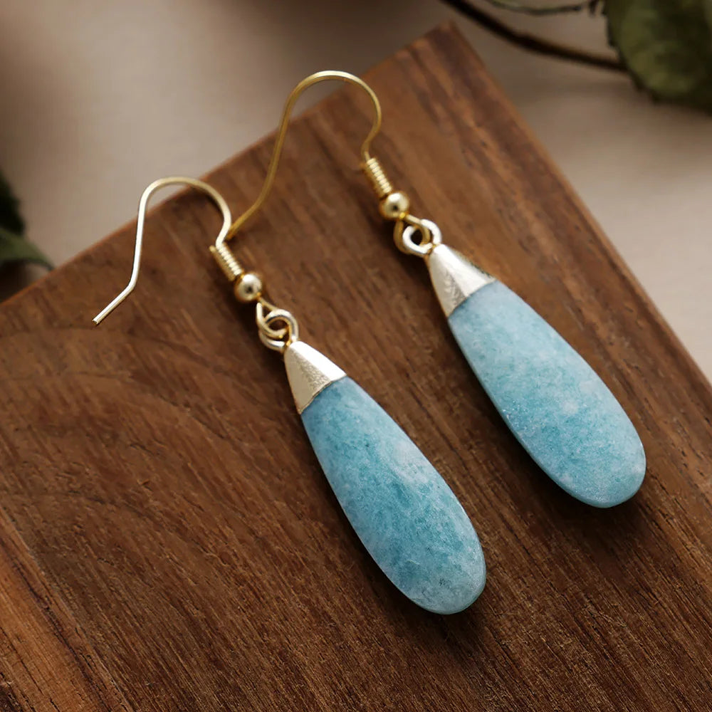 Elongated Teardrop Serenity Earrings