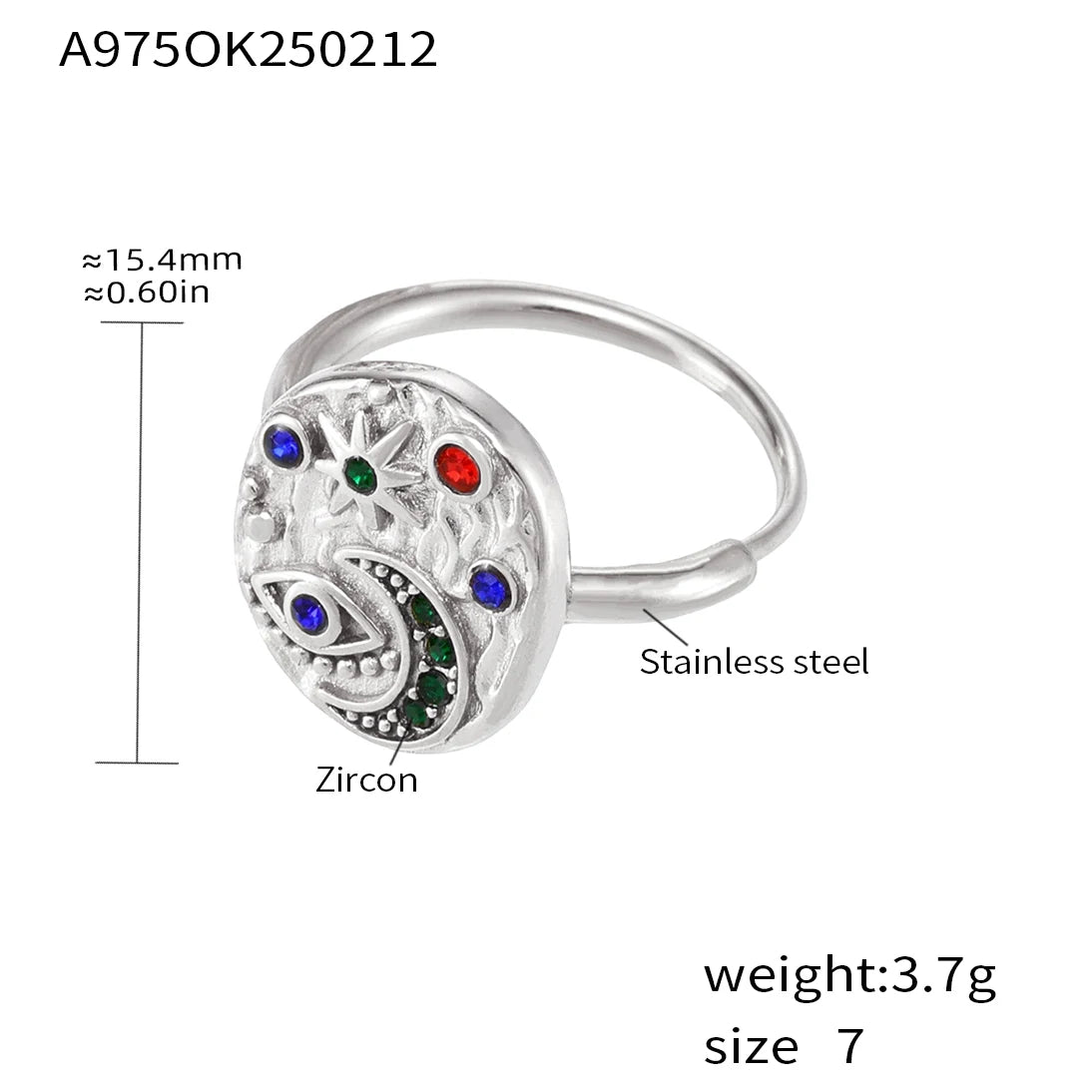 Celestial Starlight Talisman Ring