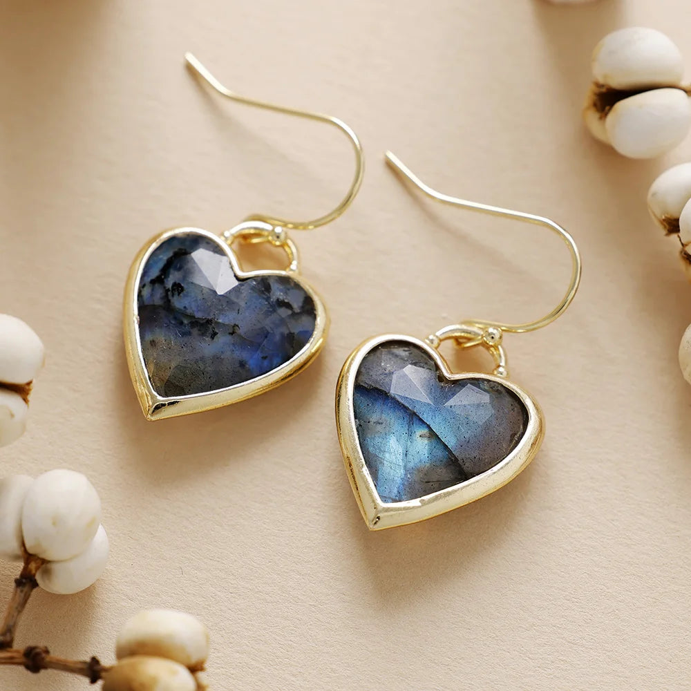 Elegant Crystal Heart Earrings