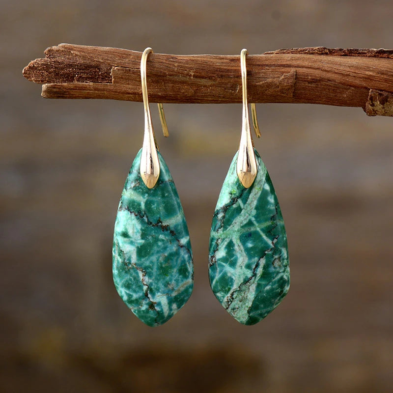 Nature’s Artistry Teardrop Earrings