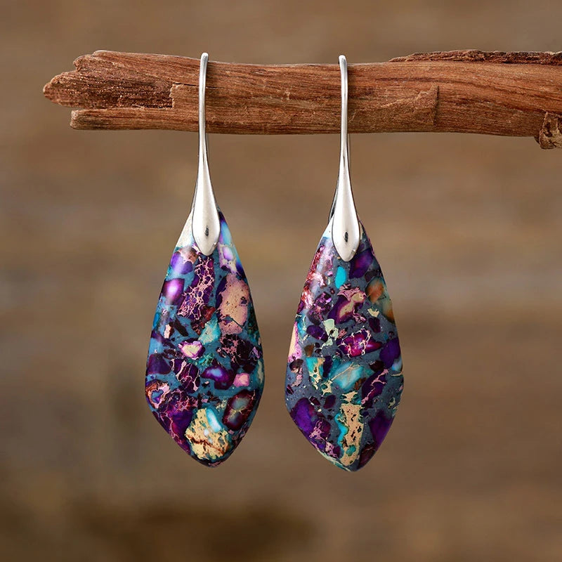 Nature’s Artistry Teardrop Earrings