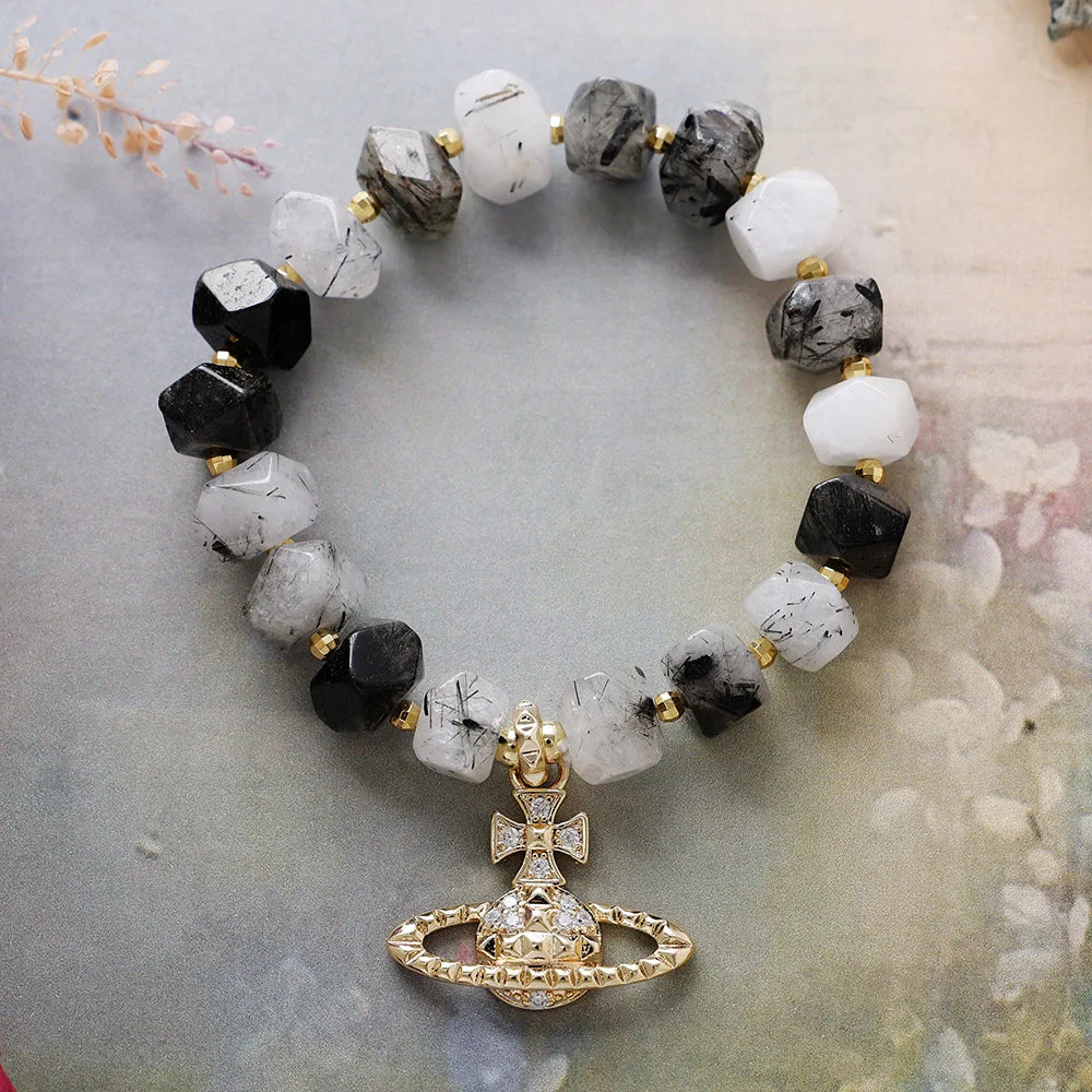 Royal Aura Crown Charm Bracelet