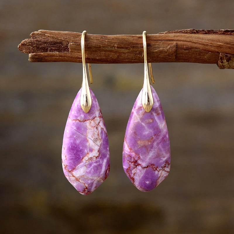 Nature’s Artistry Teardrop Earrings