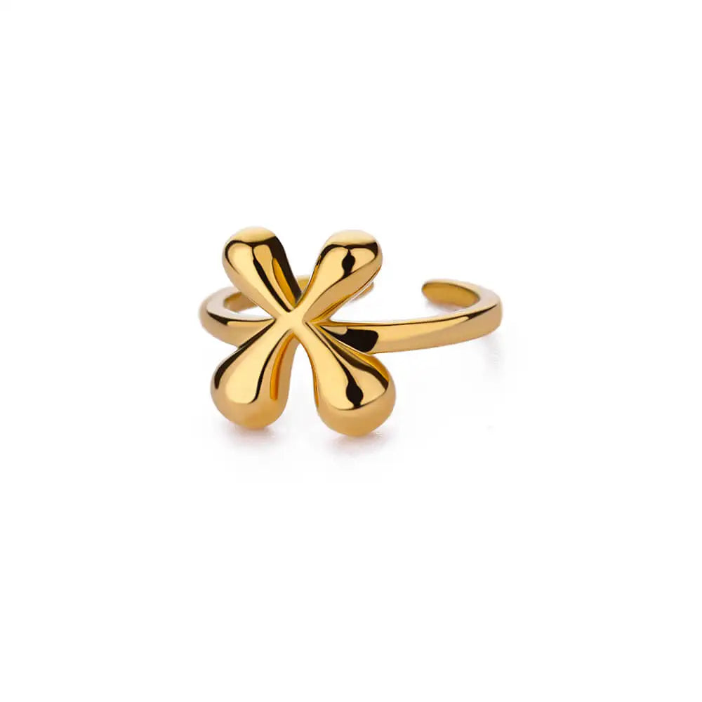 Bubble Letter Ring - 18k Gold Plated