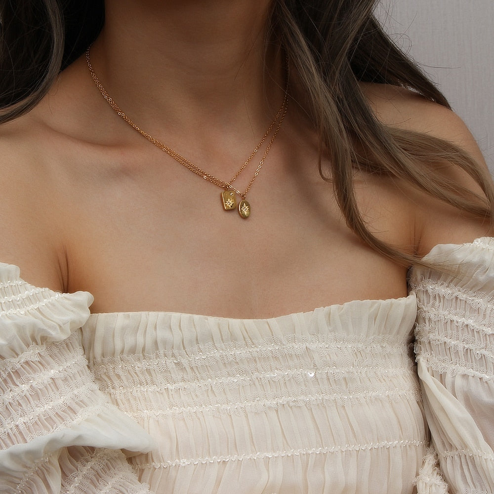 Nightsky Ensemble Gold Necklace