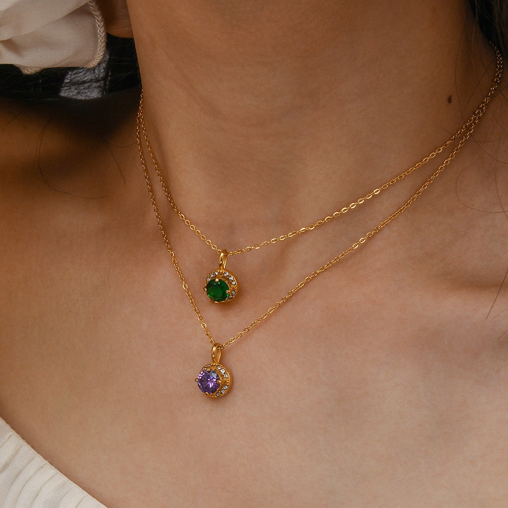 Heroine Style Malachite Necklace