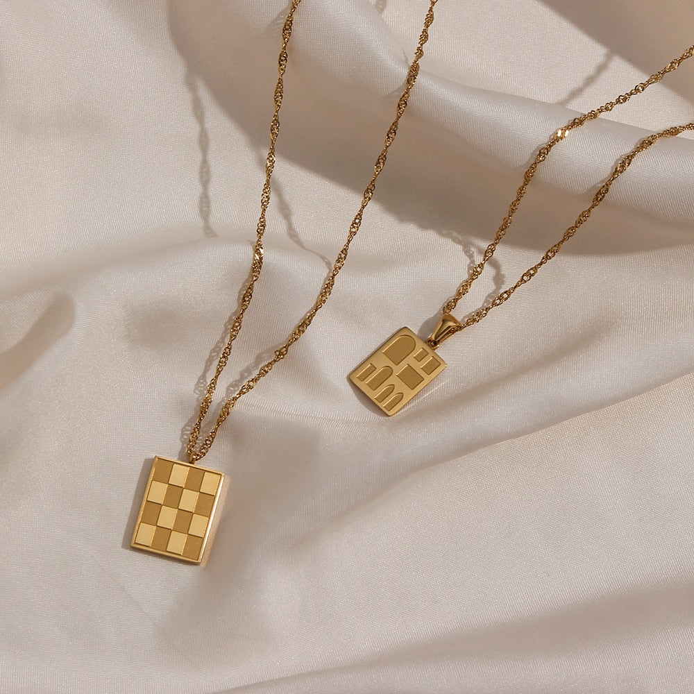 Makeup Palette Style Necklace