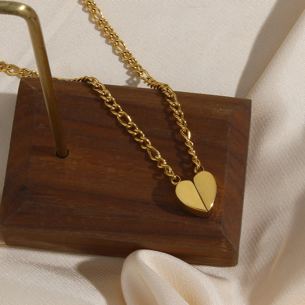 Magnetic Heart Pendant Necklace
