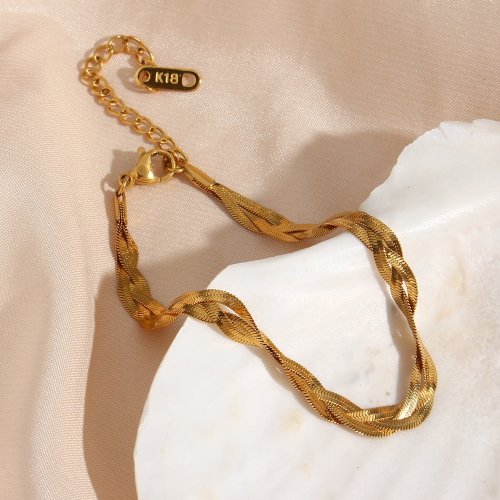Braided Herringon Jewellery Set