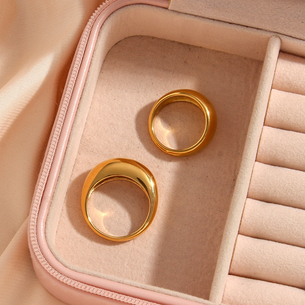 Chunky Stackable Gold Ring