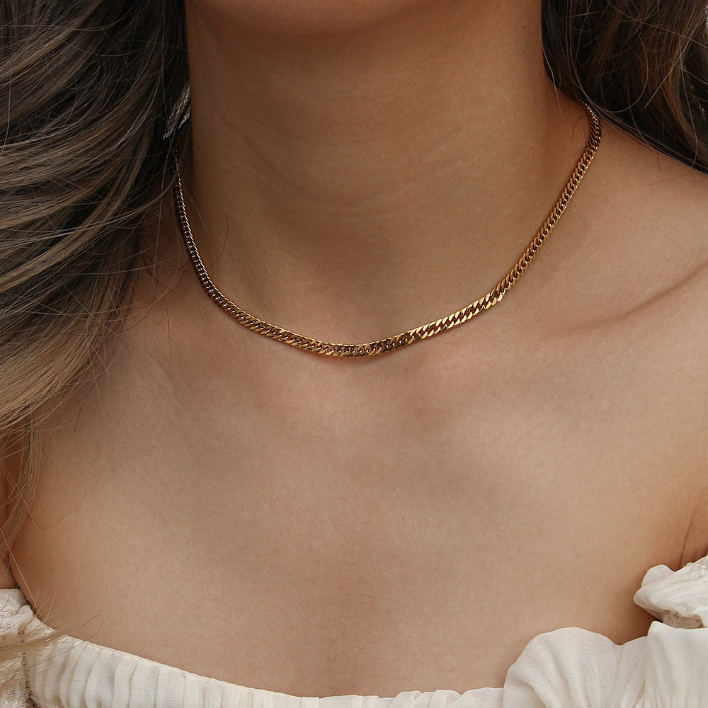 Classic Curb Chain Necklace