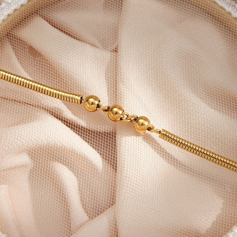 Gold Snake Chain Jewellery Set