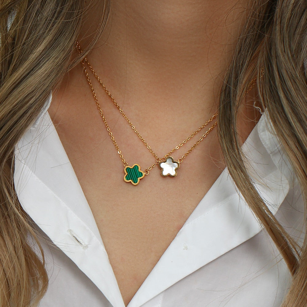 Lucky Clover Acrylic Jewellery Set