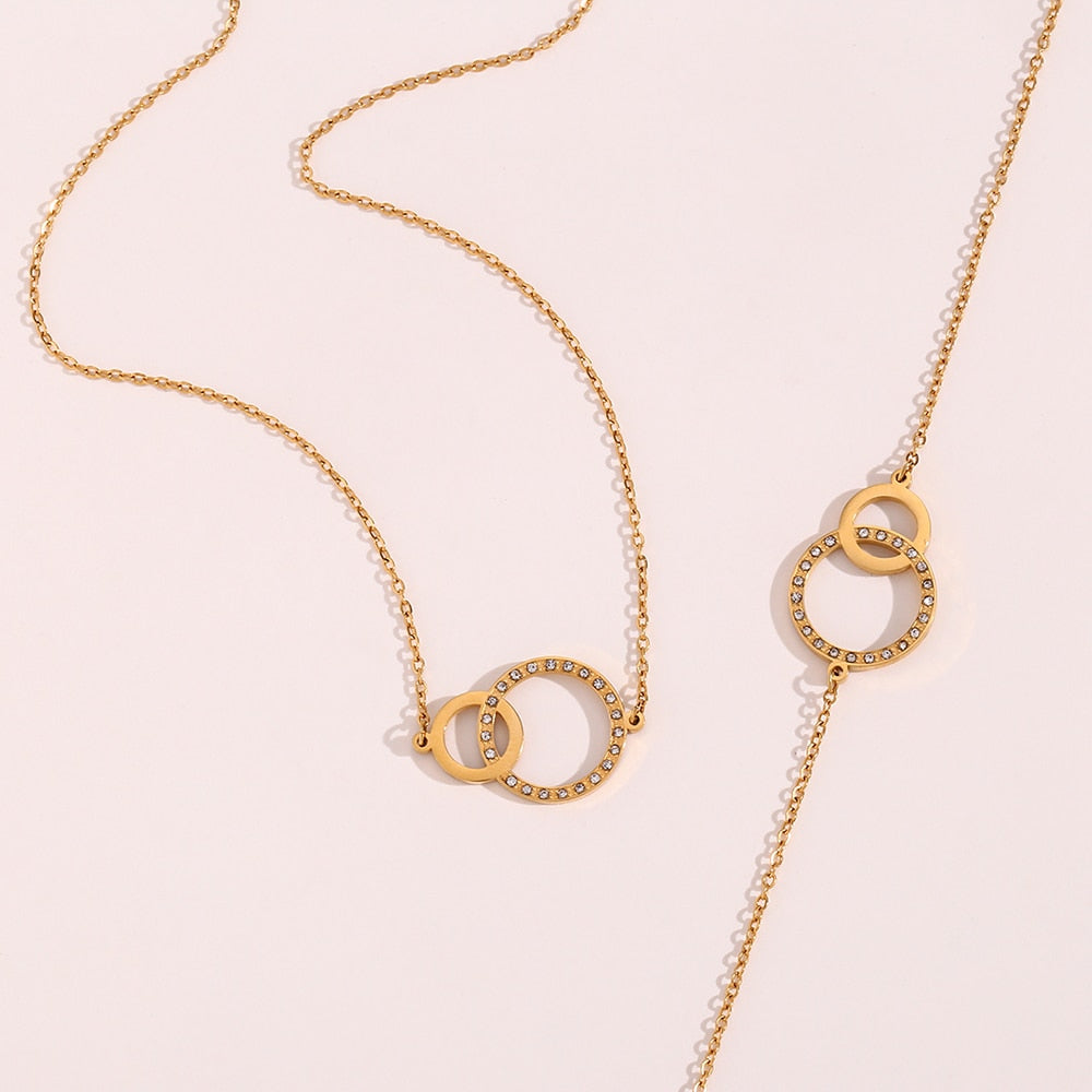 Studded Loop Style Jewellery Set