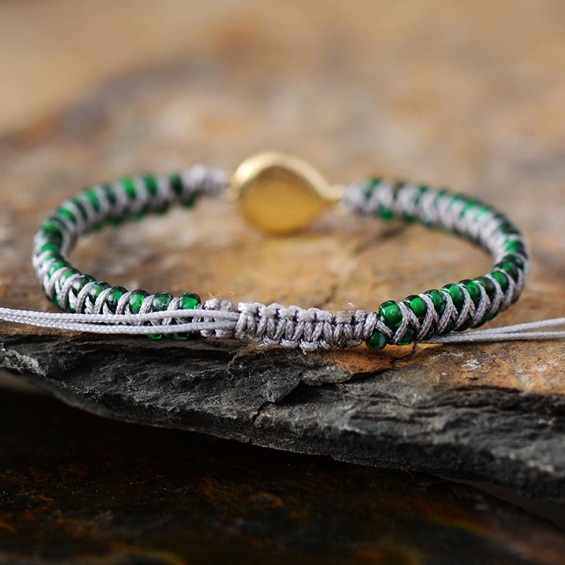 String Braided Beads Opal Bracelet