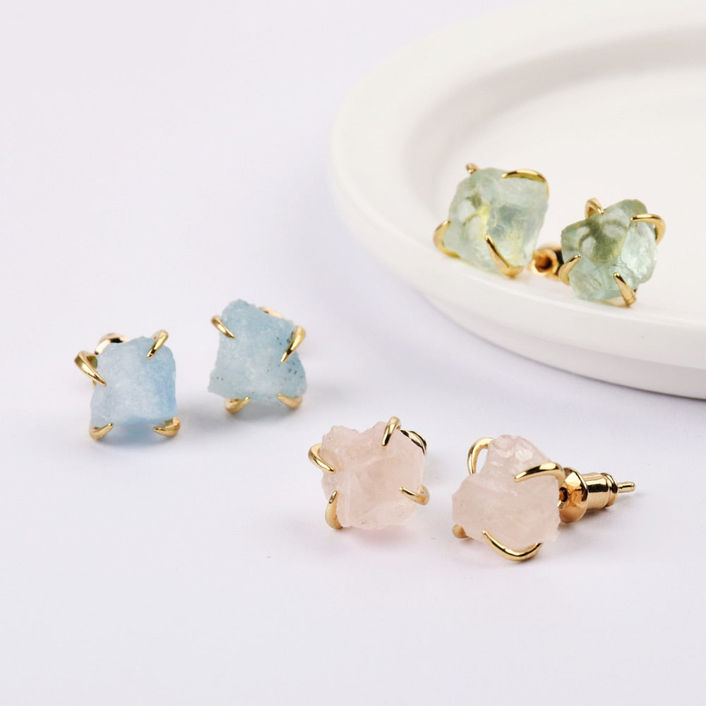 Claw Gemstone Earrings