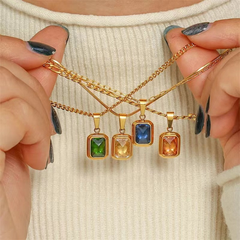 Fantasy Style Gem Necklace