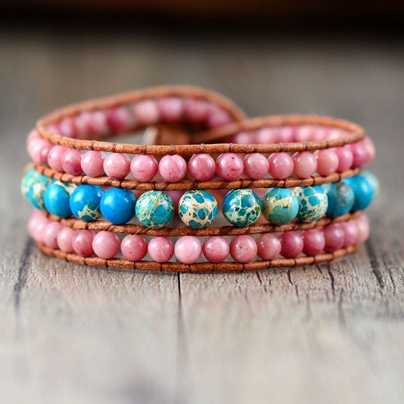 Handmade Jasper Statement Bracelet