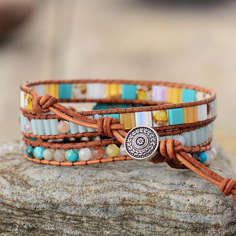 Chroma Themed Woven Boho Bracelet