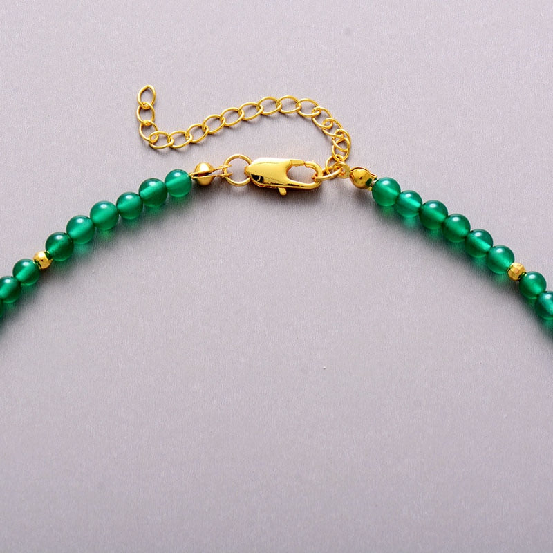 Green Onyx Bead Necklace