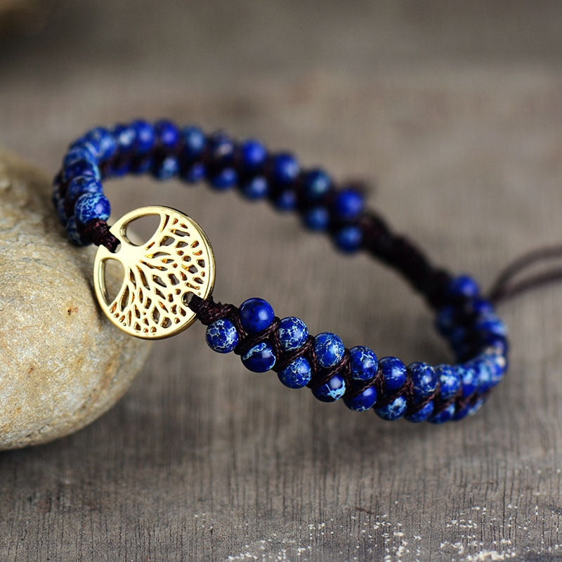 Celtic Chroma Jaspers Braided Bracelet