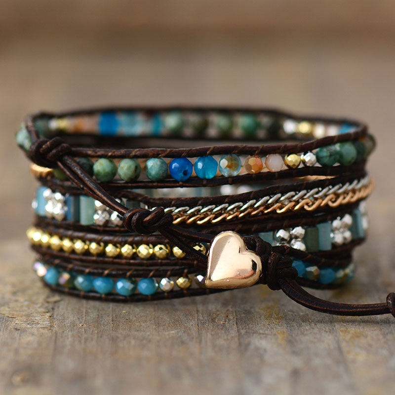 Metal Stones Gems Bohemian Bracelet
