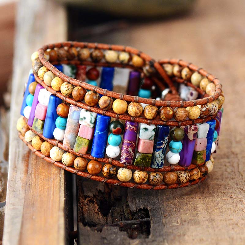 Mix Gems Metals Handmade Bracelet