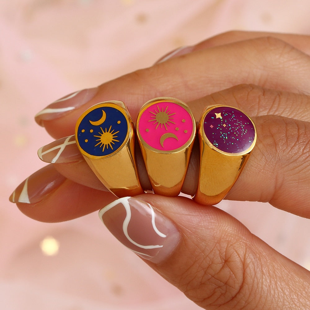 Universe Emblem Dome Ring