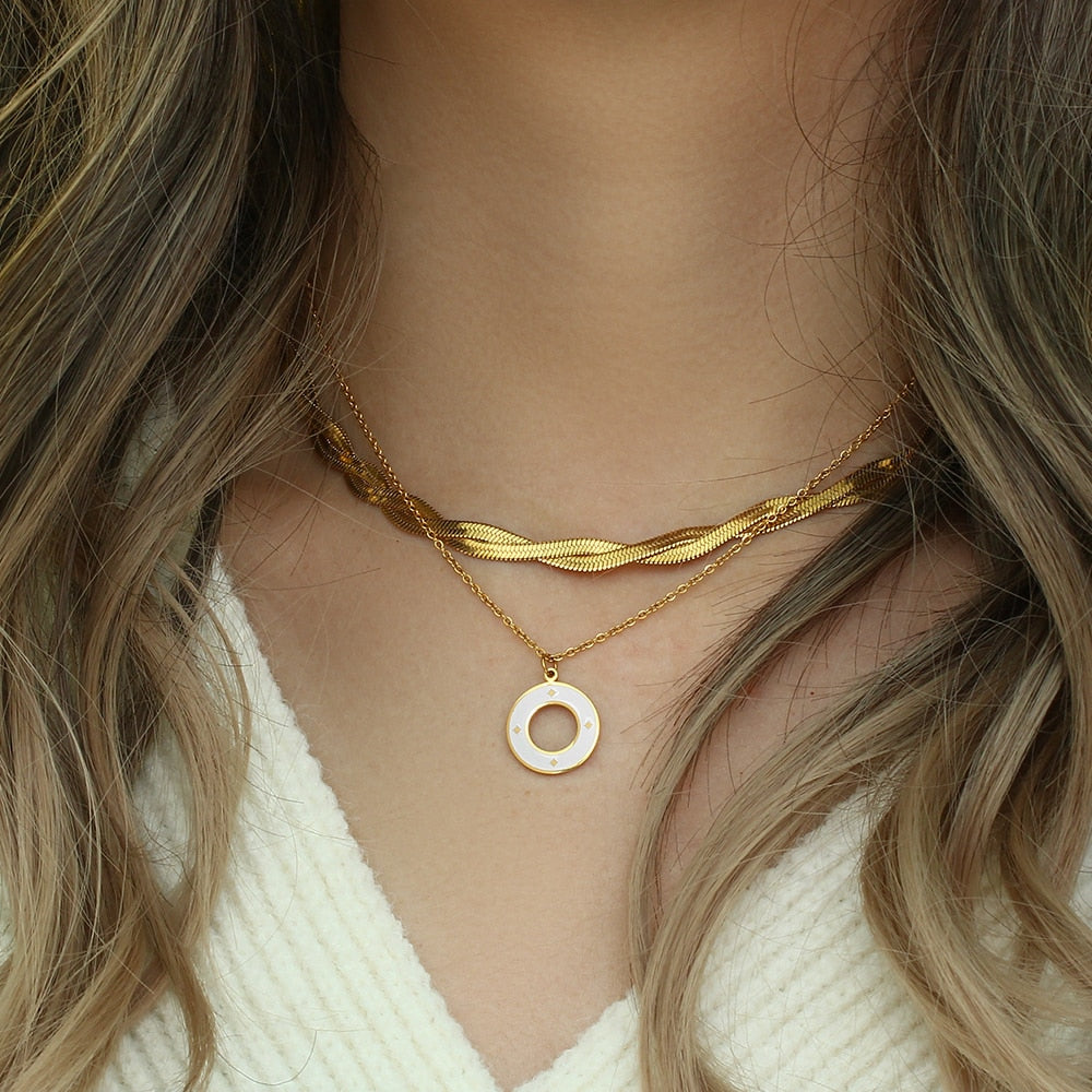 Star Loop Gold Necklace
