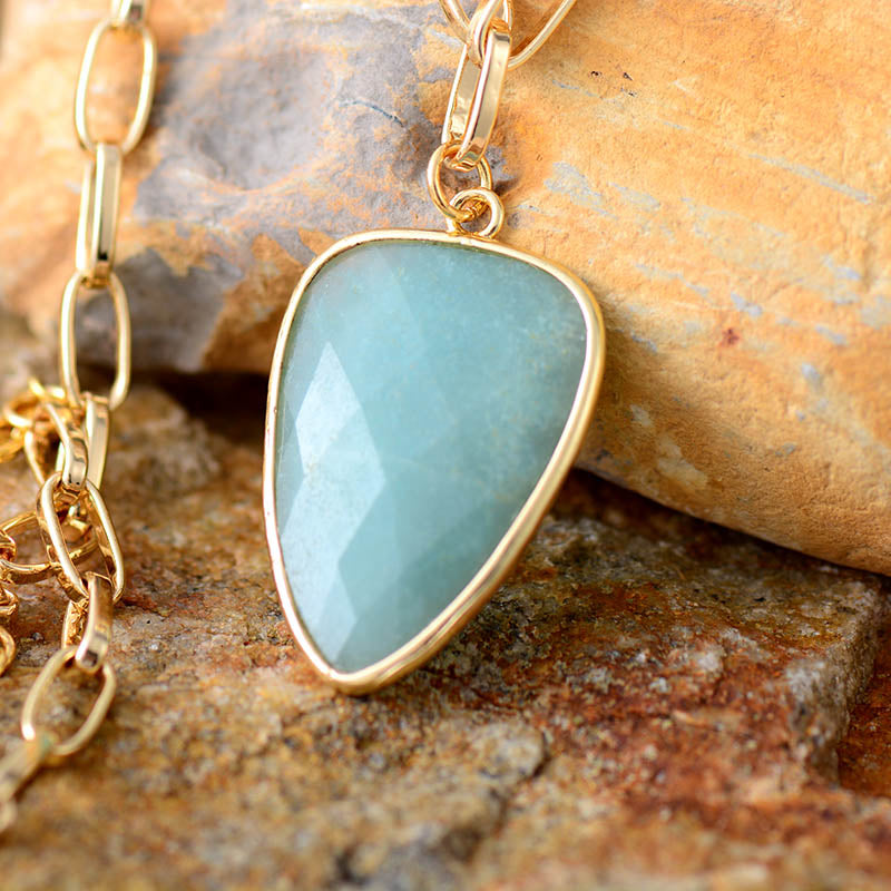 Labradorite Reuleaux Pendant Necklace