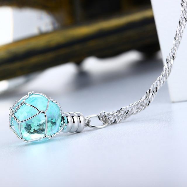 Oracle: The Luminous Crystal Ball Necklace Necklace Boho Peak blue 